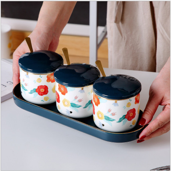 

BOOM SALE tempat bumbu seasoning pot placement organizer garam gula salt sugar