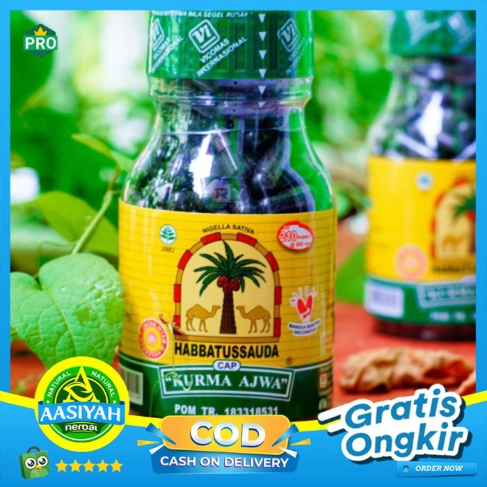 

Promo!! Habbatussauda Kurma Ajwa Isi 210 Kps