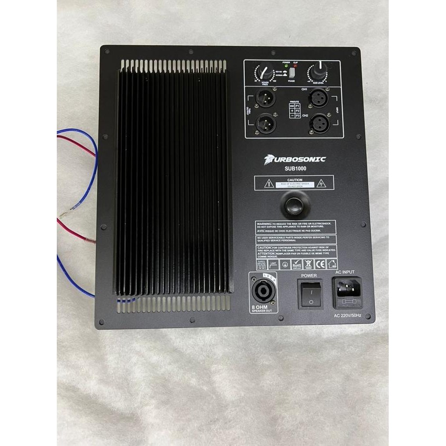 TURBOSONIC SUB1000 KIT POWER AKTIF SUBWOFER 600 WATT CLASS D ORIGINAL