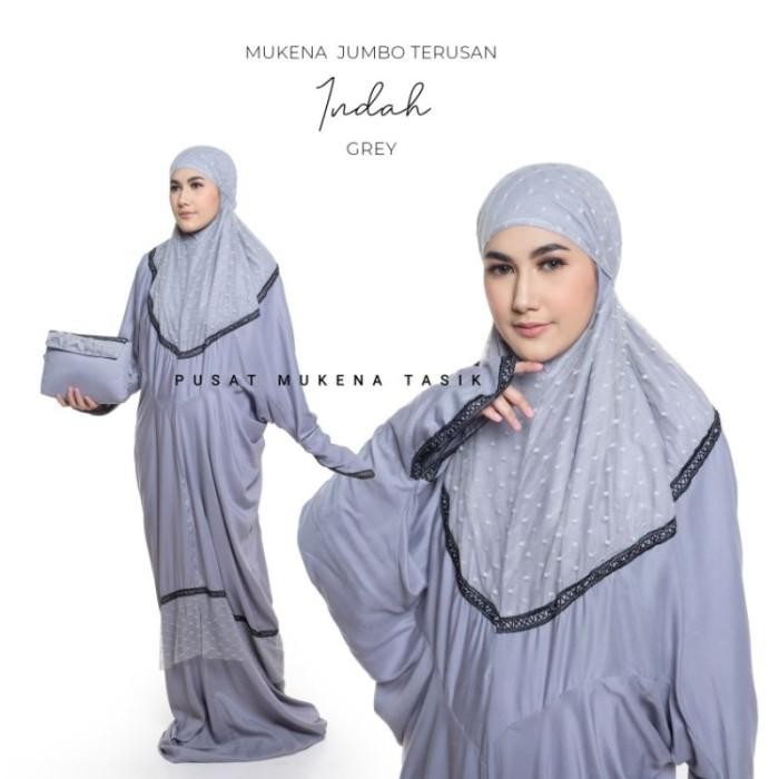 MUKENA DEWASA TERUSAN JUMBO KATUN RAYON INDAH BALI TERMURAH TRAVELING lembut premium