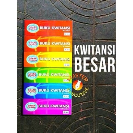 

TERBARU Buku kwitansi sinar dunia besar (per pak) BISA GRAB!