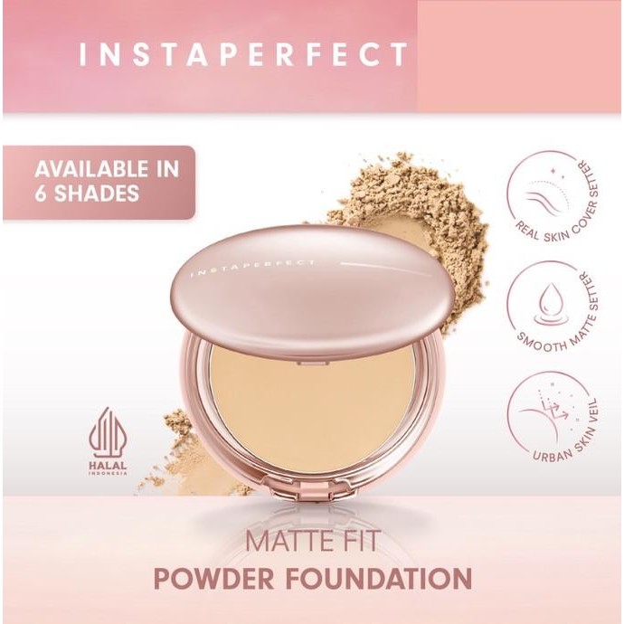 WARDAH Instaperfect Powder Foundation / Two Way Cake / Bedak Padat