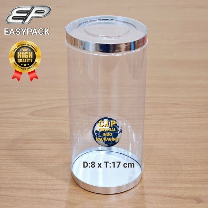 (/Dus 90Pcs) Mika Tabung Toples D: 8Cm T: 17Cm Ep (Eazypack)
