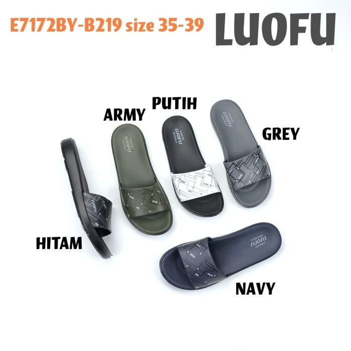 E7172BYB219 sandal selop karet pria beach abg anak luofu cowok