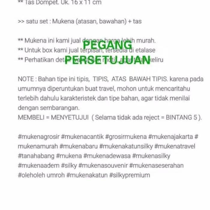 mukena dewasa mukena silky mukena travelling mukena silky premium lembut premium