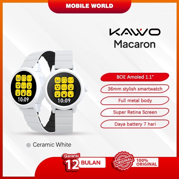 Mobile World Smart Watch Kavvo Macaron Ceramic White