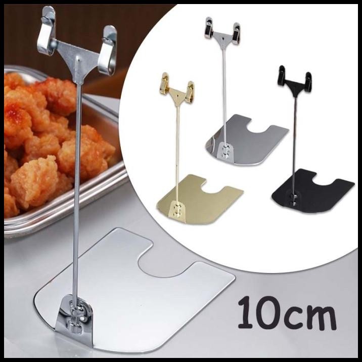 

10cm Table Menu Stand Penjepit Harga Price Tag Menu Display Card Holder Stand Untuk Toko Roti/Kedai Kopi/Restoran