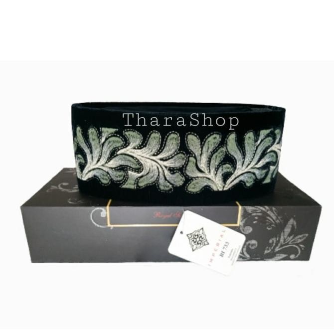 Royal Songkok Peci Sudemala IMPERIAL BORDIR SPECIAL Tinggi 9 cm BI733