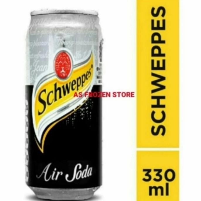 Baru Schweppes Soda Water 330Ml / Schwepper Air Soda 330Ml 1Dus 24Pcs