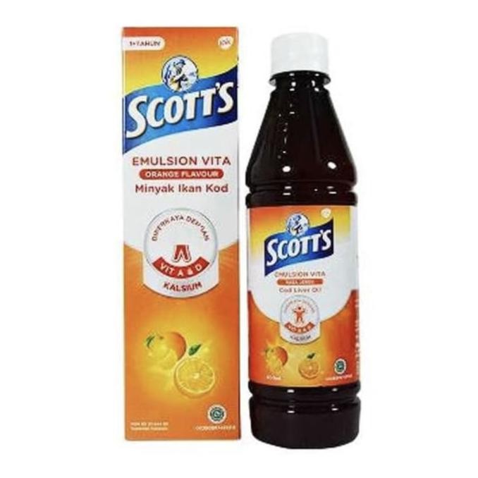 

SALE! SCOTTS EMULSION VITA ORANGE MINYAK IKAN RASA JERUK SCOTT EMULSION