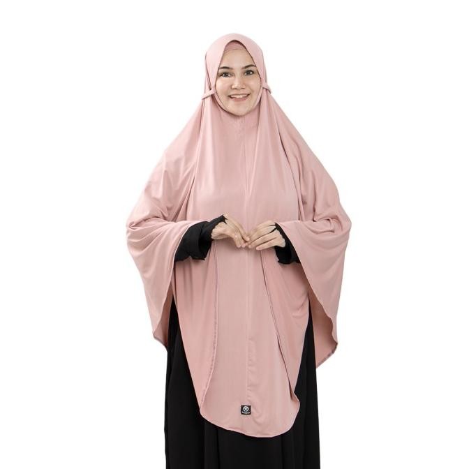 Bajuyuli Jilbab Bergo Maryam Jumbo Syari Polos Jersey Soft Pet - Salem