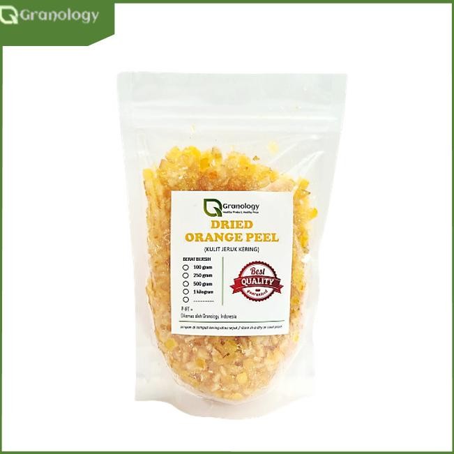 

SALE! POTONGAN KULIT JERUK / ORANGE PEEL IMPORT (500 GRAM) BY GRANOLOGY