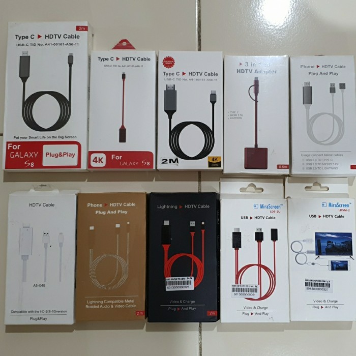 MHL HDTV Cable MHL type-C / MHL lightning / MHL MicroUSB To HDMI Cable