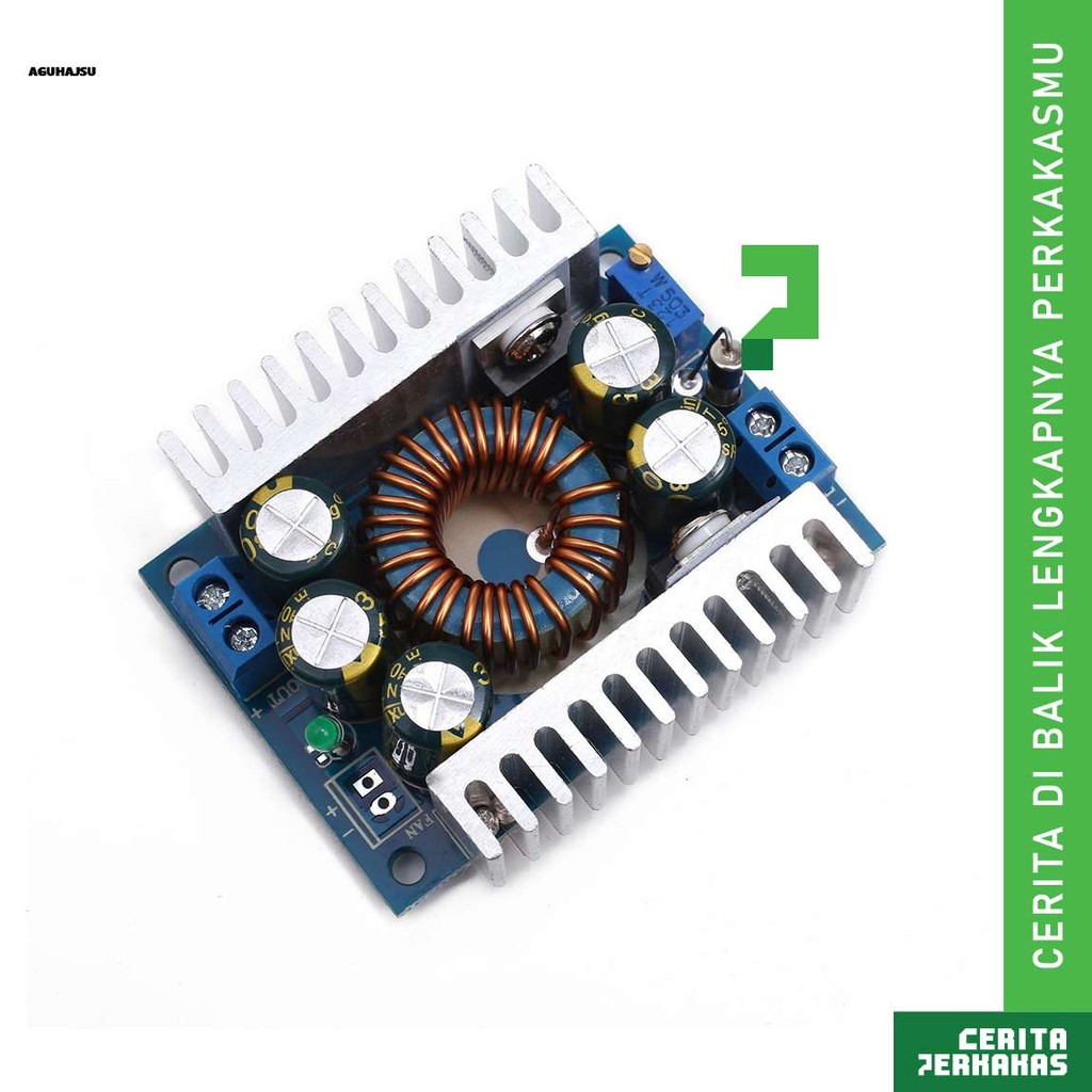 Buck Auto Boost DC 12A CP / Modul Daya Step Down Up / Module Tegangan Aki Cas Mobil Solar LED Car