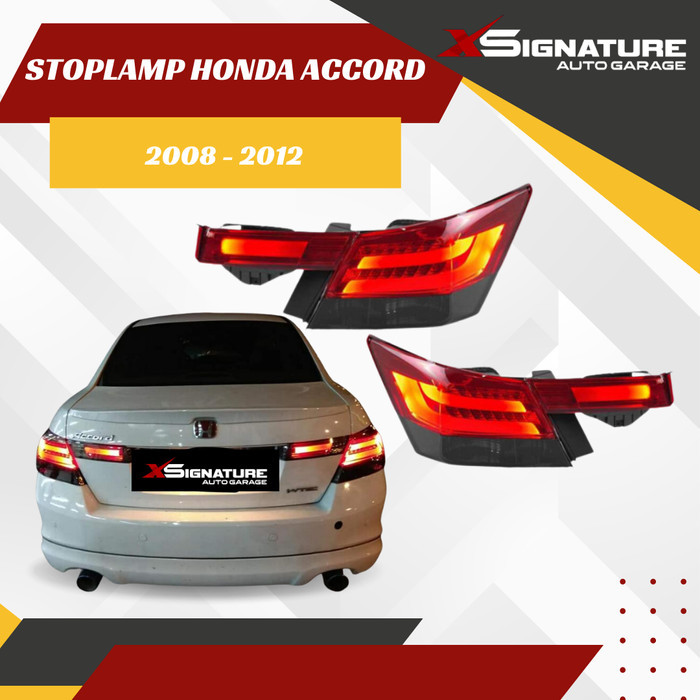 Promo Stoplamp Honda Accord Red Smoke 2008-2012