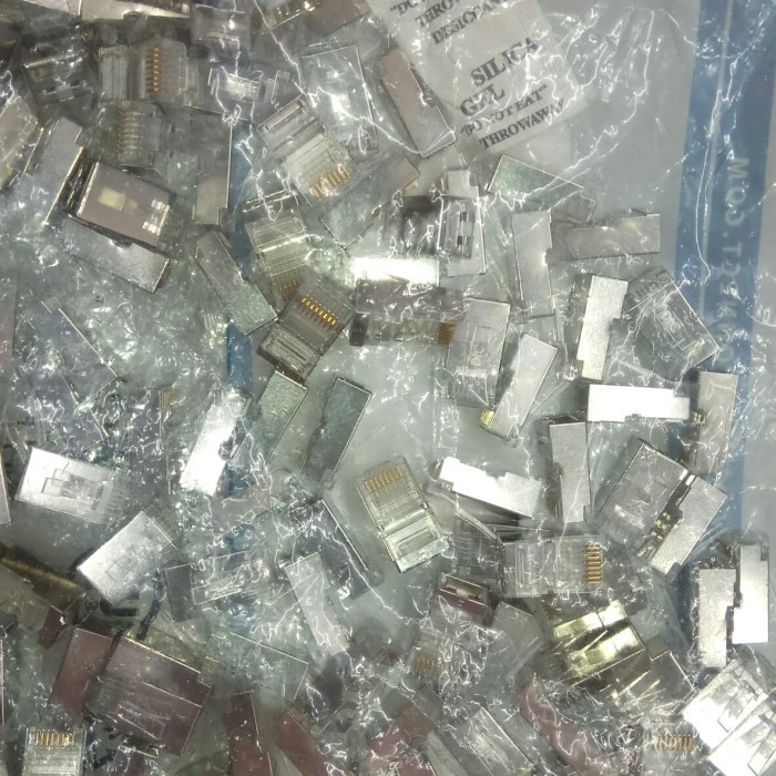 DTC RJ45 Connector Cat6 Shielded @100pcs pin rj45 cat 6