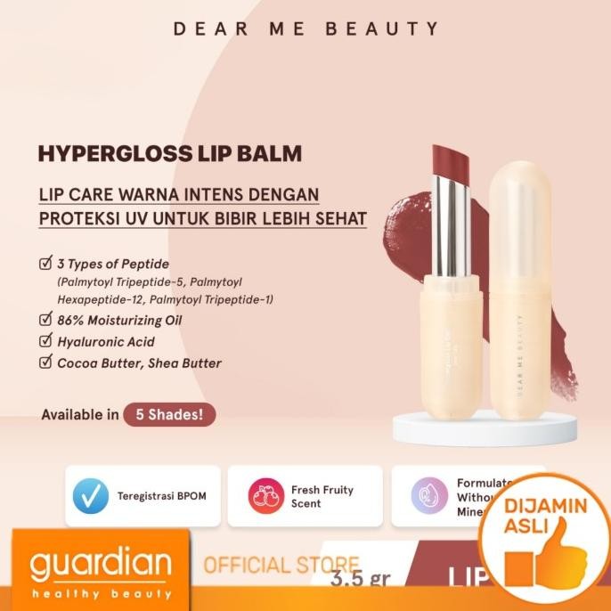 BARANG TERLARIS Dear Me Beauty Hypergloss Lip Balm Dear Lia 3.5Gr