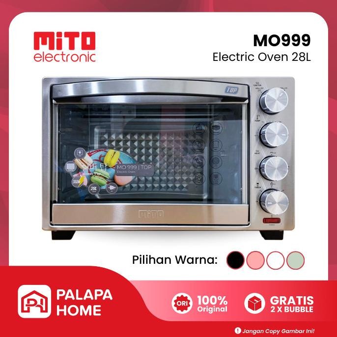 Oven Mito Top Mo 999 Low Watt 28 Liter Mo999 Open Listrik Mitochiba