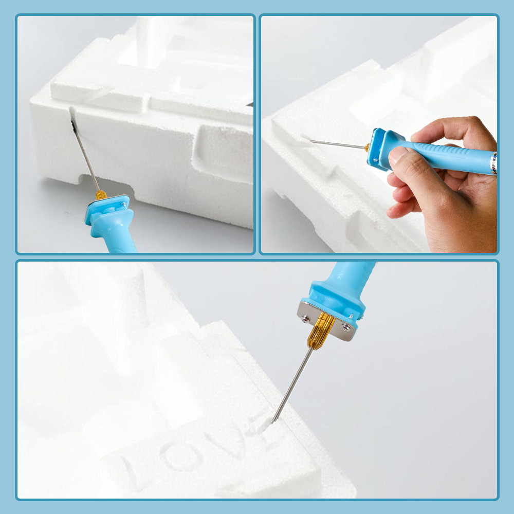 

Taffware Pemotong Styrofoam Gabus Polystyrene Cutting Machine 10cm 30W CT10 Blue