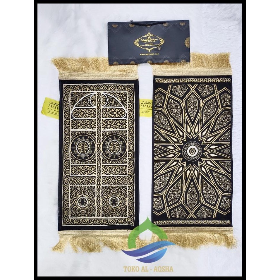 terbaru sajadah mini kiswah /kepala/sajadah kiswa kecil new - original madinah best seller