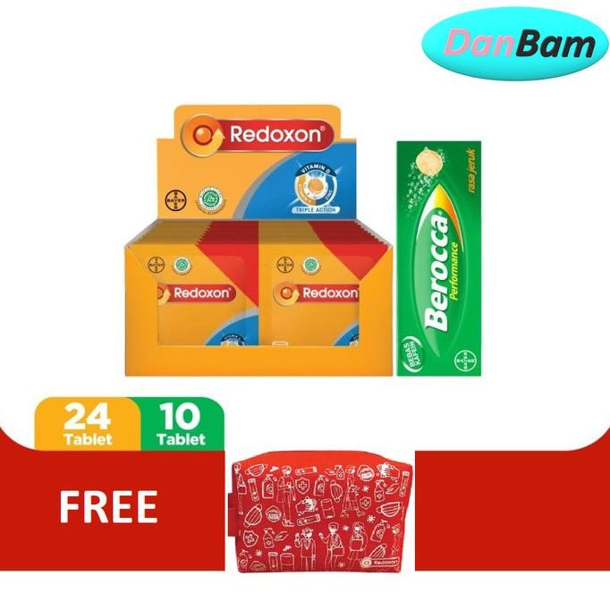 

SALE! ACTIVE PACK (REDOXON STRIP RASA JERUK 2X12 TABLET & BEROCCA 10 TABLET)