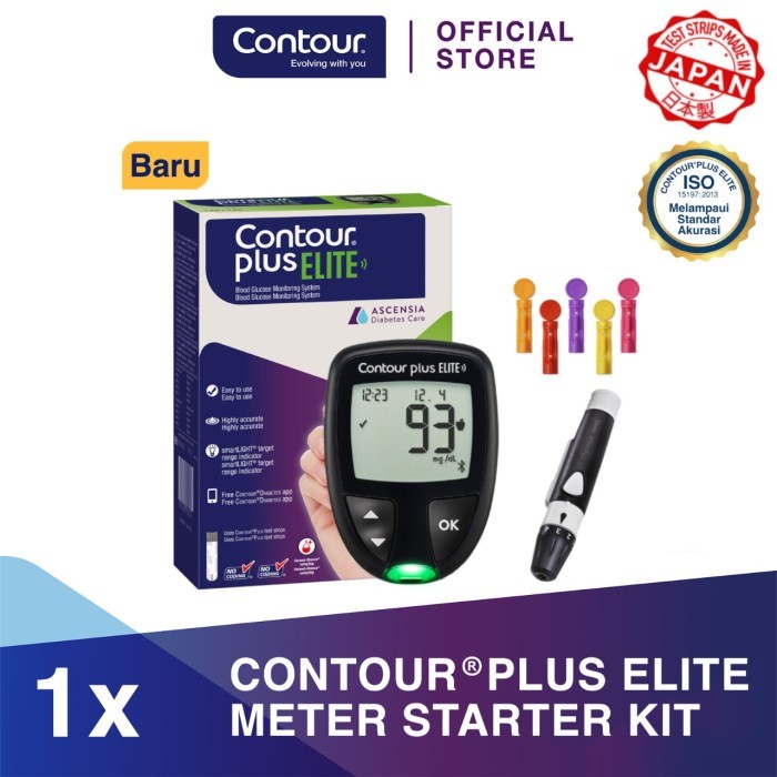 Ascensia Diabates Care - Contour Plus Elite Meter Alat Tes Gula Darah