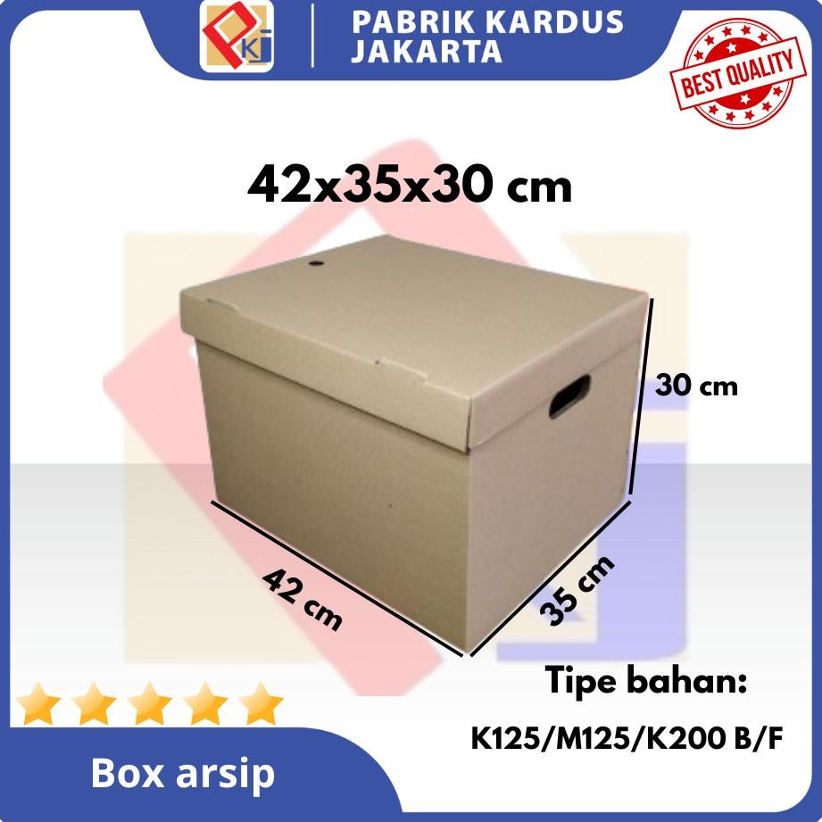 

DESPO BAHAN KERAS KUAT KARDUS ARSIP 42X35X30CM BOX DUS KOTAK ARSIP PACKING ( PAKET 10PCS)