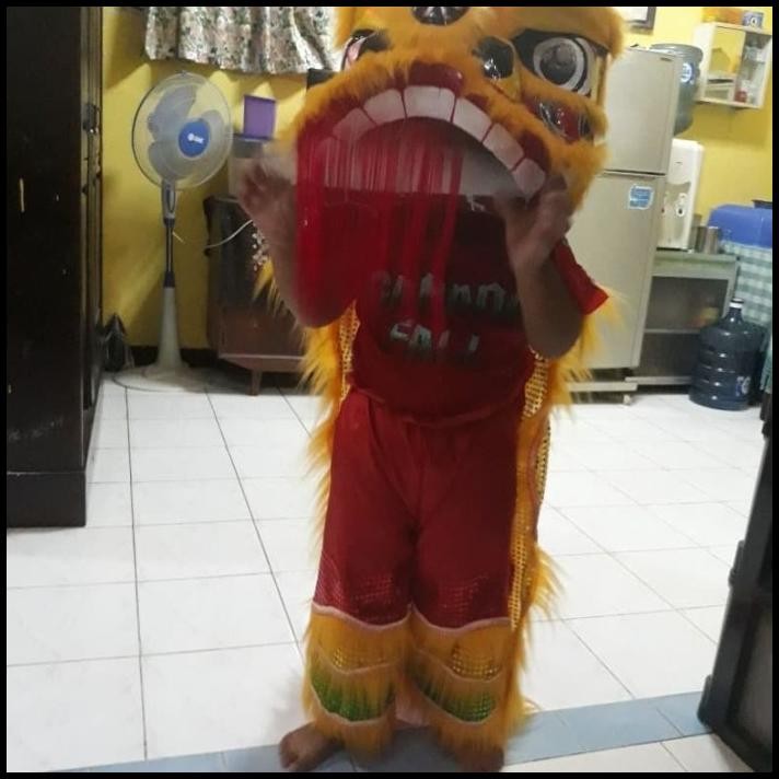terbaru paket barongsai anak jumbo dengan 2 celana ukuran 70cm promo