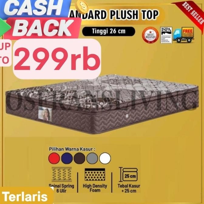 Guhdo Springbed Standard Plush Top - 120X200 - Hanya Kasur / Mattress