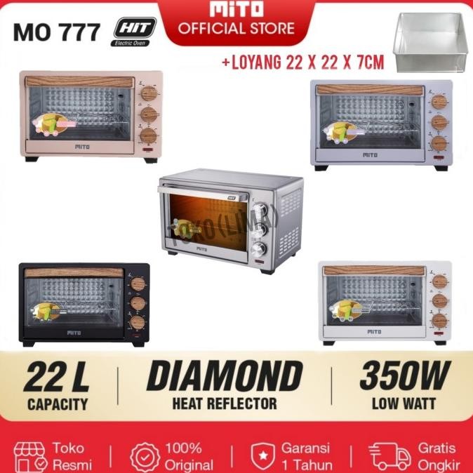 Oven Listrik Mito Hit Mo 777 Kapasitas 22 Liter Oven Mito 777 Hit