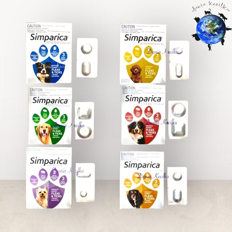 hjk Simparica Obat Kutu Anjing Tablet Kunyah (1 Tablet)