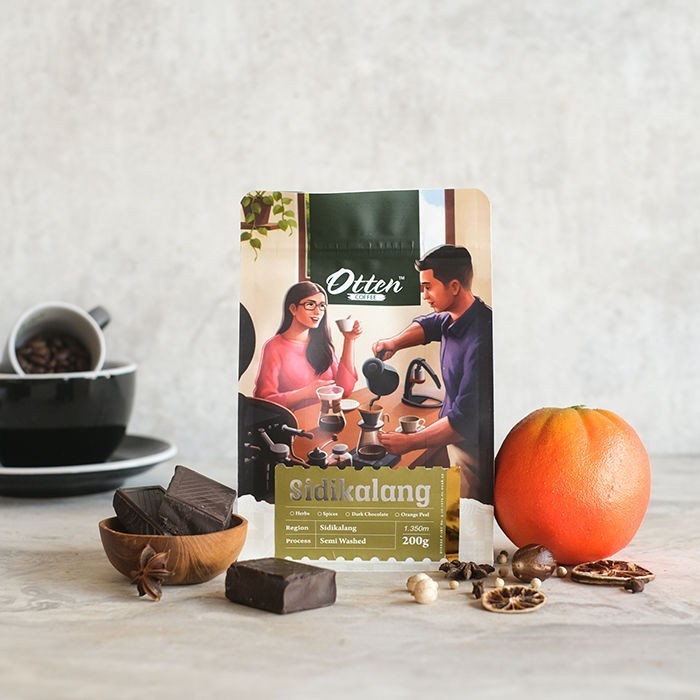 

KOPI ARABICA SIDIKALANG 200G - BIJI / BUBUK KOPI OTTEN COFFEE