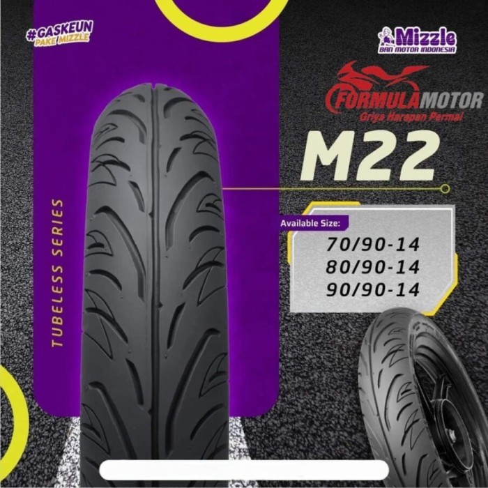 Ban Motor Mizzle M22 Tubeless - Ban Motor Mizzle Ring 14 Tubles