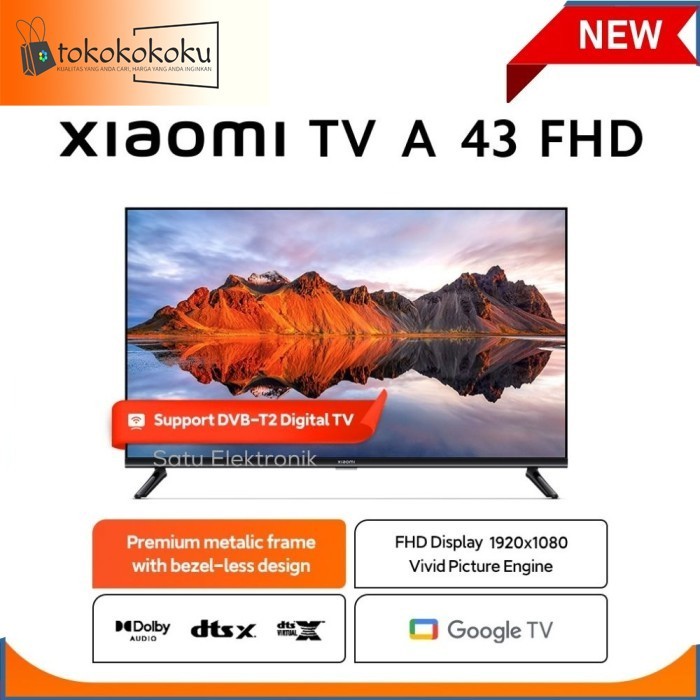Xiaomi Smart Tv A2 32 43 Inch Android 43" 32" Digital Fhd Hd Dvbt2