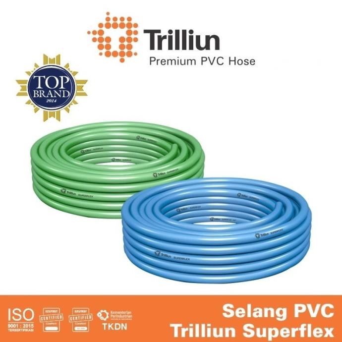 Selang Air Trilliun Superflex 5/8 " Inch Per 50 Meter Kenyal Dan Tebal