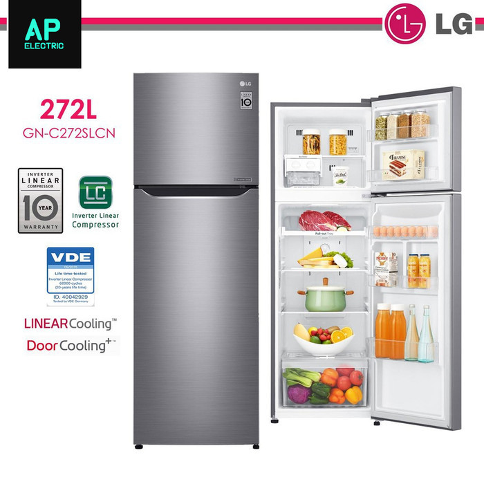 KULKAS GN-C272SLCN 2 PINTU LG SMART INVERTER GNC272SLCN