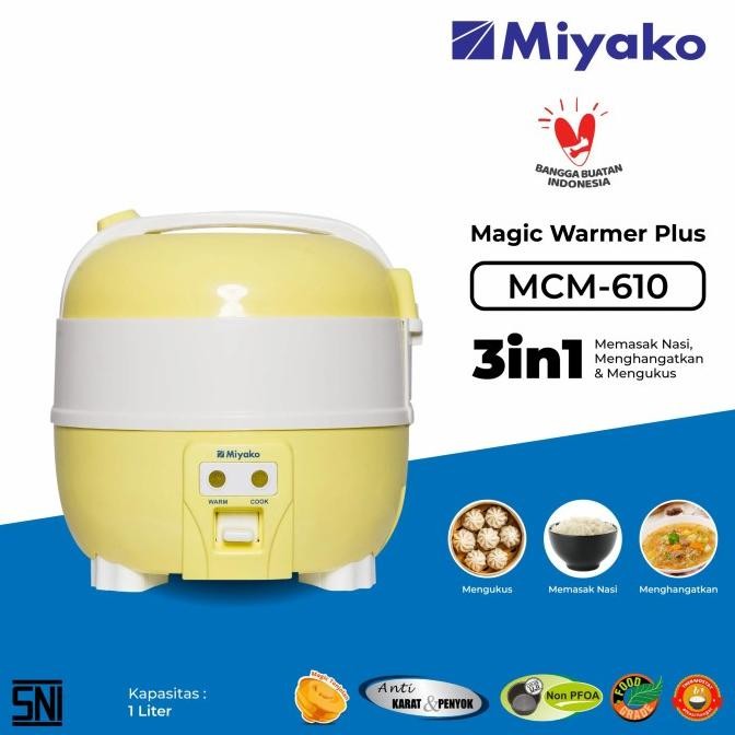 Magic Com Miyako New 1 Liter Rice Cooker Miyako Mini Mcm 610