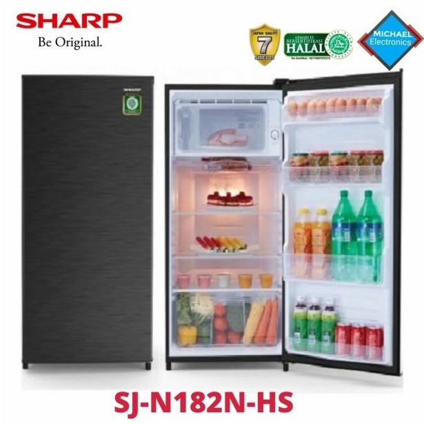 Sharp lemari es 1 pintu SJ-N182N-HS