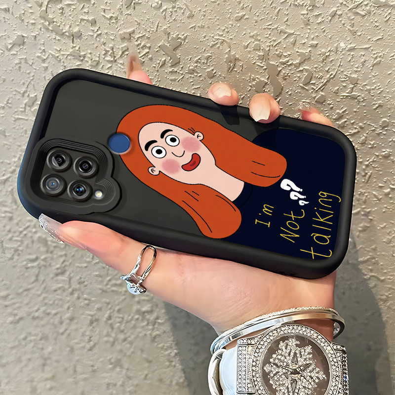 Casing Hp Untuk Realme C15 Case Casing Anti Drop Softcase Silikon Kasing HP Kesing pola laki-laki da