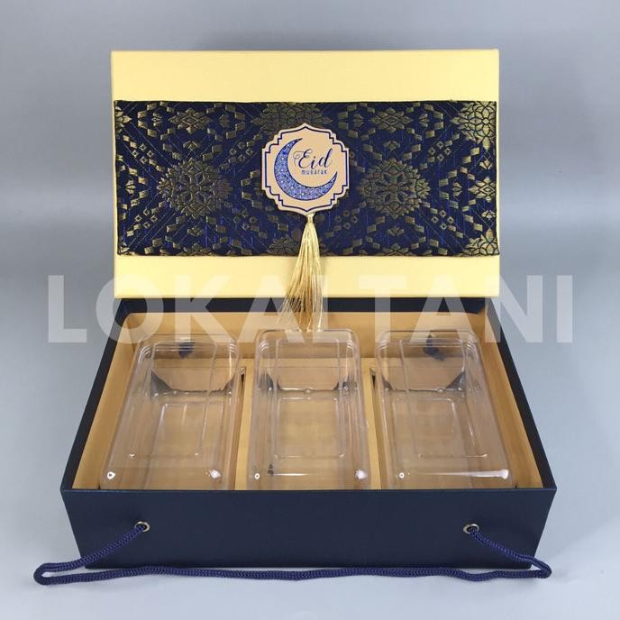 

Hardbox Songket Lebaran Rumbai Premium Hardtop/Isi 3 Toples 350Gr