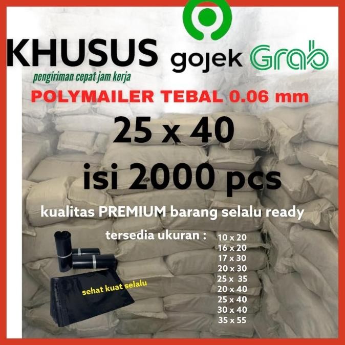 

Plastik Packing Amplop Polymailer 25X40Cm Kantong Kurir Dhl Termurah