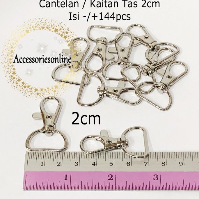 

Cantelan Pengait Besi Gantungan Tali Id Card Uk. 2 Cm /K77 2Cm 144 Pcs