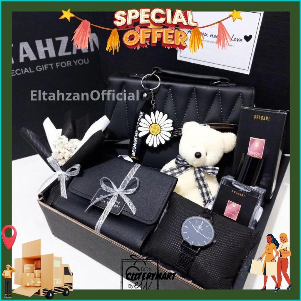 

Gift Box Tas Daisy Cewek Premium Hampers Cewek Kado Ulang Tahun Birthday Wisuda Termurah Banget