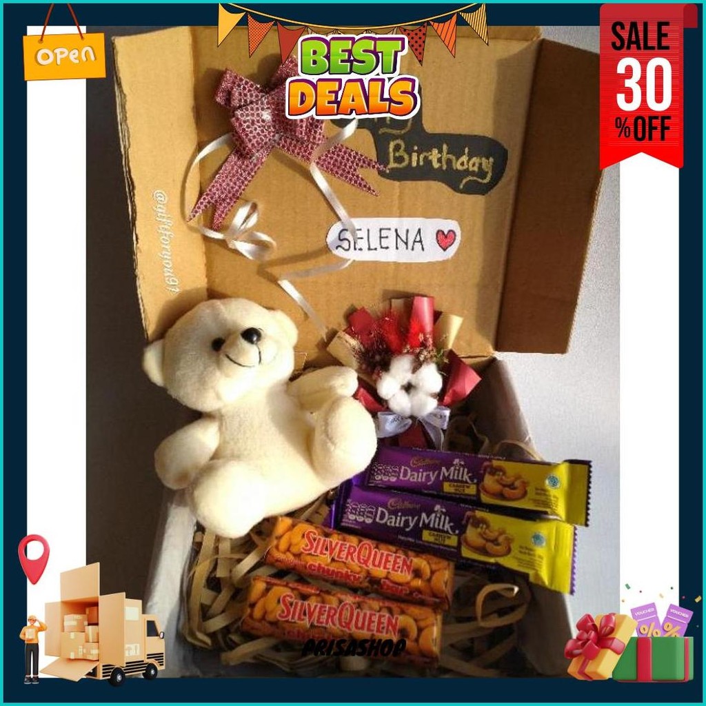 

Snack Box/Hampers Box/Custom Box/Hampers Snack/Hampers Unik/Hadiah Ulang Tahun/Hadiah Wisuda Gratis Ongkir