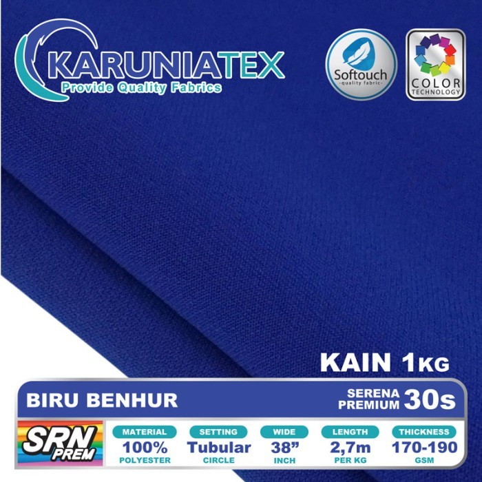 

Kain Serena 30s Kiloan Biru Benhur Kain Kaos Karunia Textile