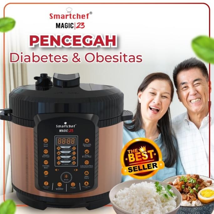 Smart Chef Rice Cooker Low Carbo Pressure Slow Cooker (Triple Action)