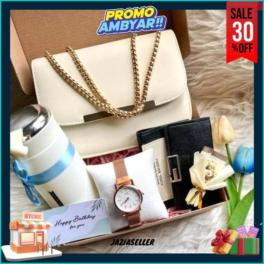 

Hampers Gift Box Tas Slempang Kado Cewek Hadiah Ulang Tahun Hadiah Ultah Gratis Ongkir