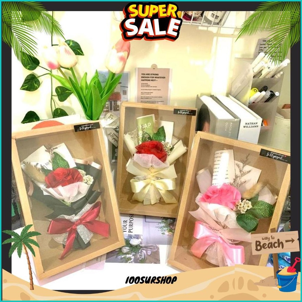 

Gift Flower Box || Kado Valentine || Flower In Box || Buket Bunga || Kado Makassar Original Produk