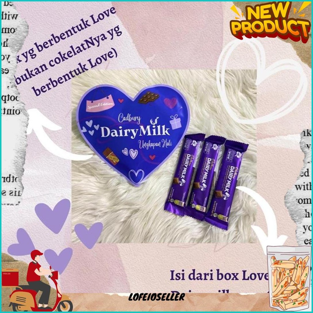 

Giftbox Special Love Edition // Silverqueen Dairymilk // Valentine Birthday Wedding Ulangtahun Anniversary Gratis Ongkir