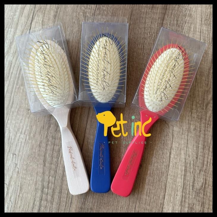 

terbaru !!! parfait etoile gold pin brush wooden brush ready